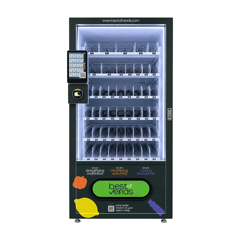 Slim Snack and Drink Vending Machine With 10 Inch Touch Screen for Offices Schools Shopping Malls and Public Spaces
