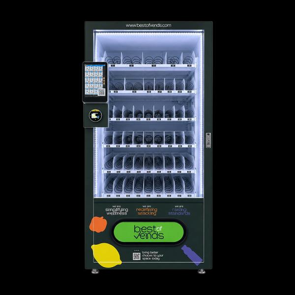 Slim Snack and Drink Vending Machine With 10 Inch Touch Screen for Offices Schools Shopping Malls and Public Spaces