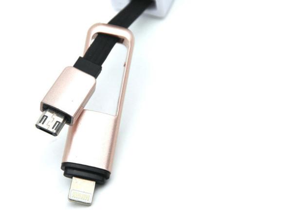 TPE 2 In 1 Retractable USB Extension Cable Micro Sync For IPhone 7 Samsung S6 Samsung Note