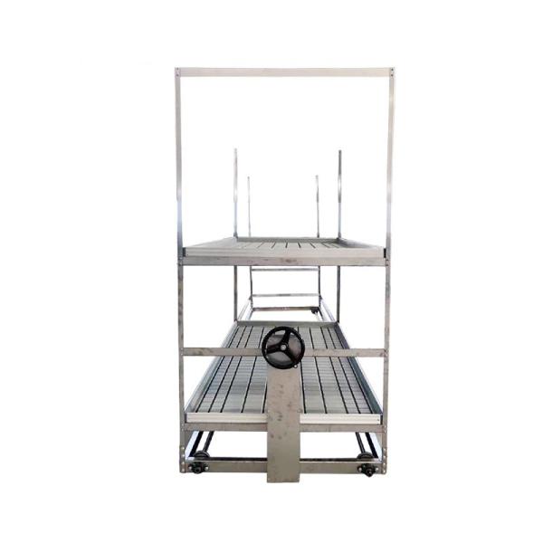 Movable Multi Tier Seedbeds Greenhouse Rolling Tables For Maximize Yield