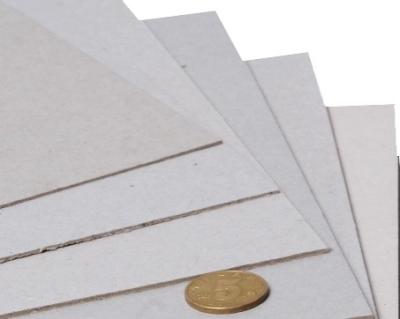 Mixed Pulp Grey Cardboard Paper Sheets Customized Duplex Grey Back Board