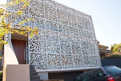 Building Decor Cladding Exterior Wall Decorative Panels Perforated Laser Cutting