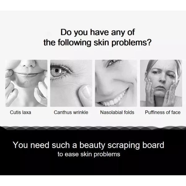 Ceramic Gua Sha Massage Tool for Lymphatic Drainage Jawline Sculptor Body Massager Skin Care Tools Guasha Function Ceramic