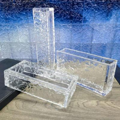 Blocs de briques en verre durables et esthétiquement polyvalents pour des applications intérieures et extérieures