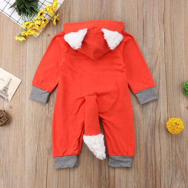 Red Furry Children'S Dress Up Costumes Unisex Pajamas One Piece Suit