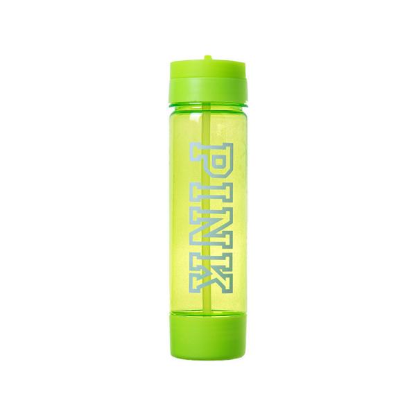 Transparent Sports Water Bottle With Printed Handle Base Silicone Pad Water Bottle