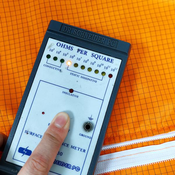 Orange ESD Antistatic Cleanroom Shoulder Strap Bag With 3 Zipper