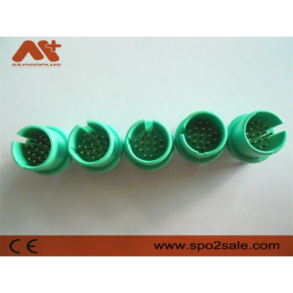 ECG/EKG connector compatible Spacelabs ECG/EKG cable with 17pin green color