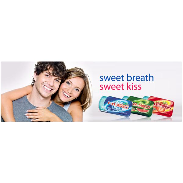 Peppermint Cool Fresh Sugar Free Lozenges For Throat Slide Tin Box