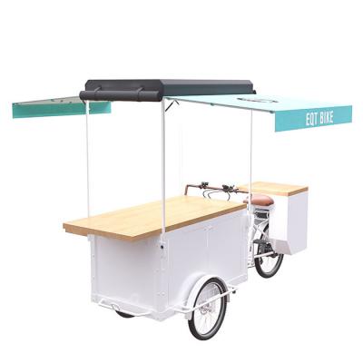 Bicicleta comercial com carro do alimento, equipamento móvel do alimento dos carros de múltiplos propósitos