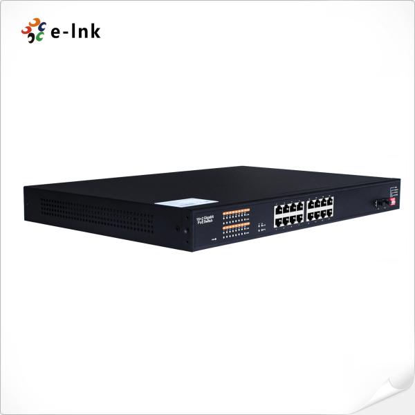 16 Ports 10/100/1000M Gigabit LAN Ethernet Switch + 2 x 100/1000M SFP Ports