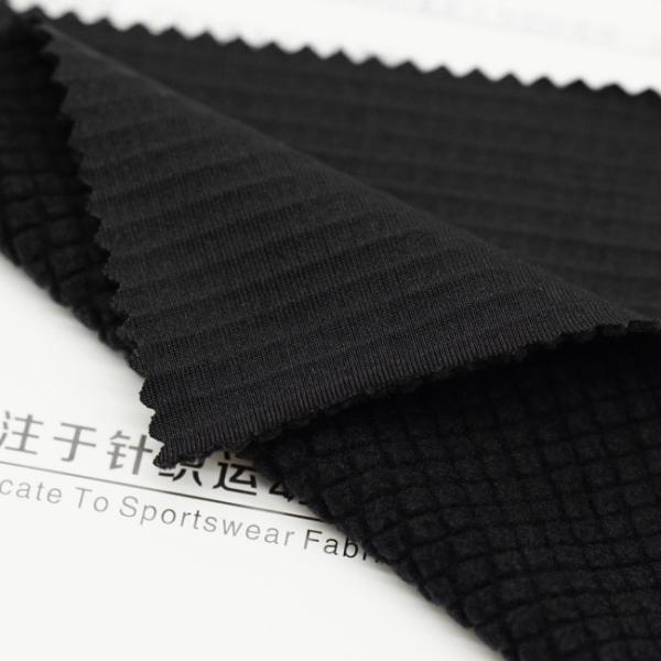 Tela respirável macia 210GSM 1.48m do poliéster do Spandex RPET para a roupa