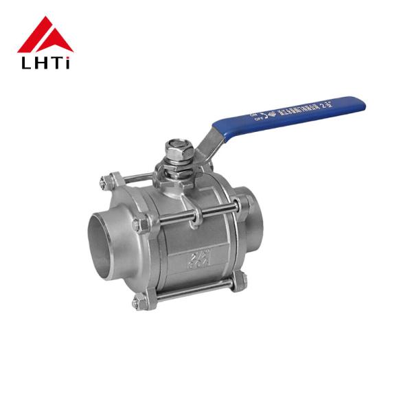 DN10 DN15 Titanio válvula de bolas de dos piezas Gr2 Gr7 válvula de bolas para el tratamiento del suministro de agua