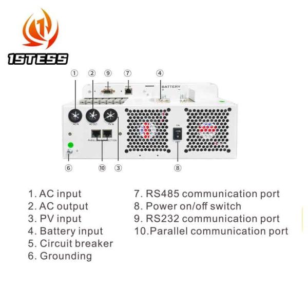 Venda a retalho de inversor híbrido de 48 V de 6,2 kW