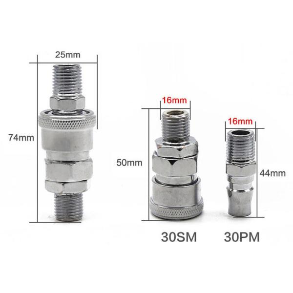 Type C Self Locking Air Pipe Connector / Pneumatic Pipe Connector Pp-30 Sm Sf Pm