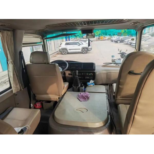 Second Hand 17 Seater Minibus 19 Seats Front Engine Used Kinglong Coaster XMQ6606 External Swinging Door