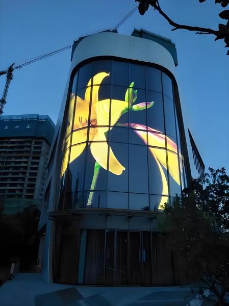 P8 Affichage LED transparent Affichage murale LED transparent avec conception modulaire