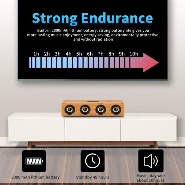 Oradores portáteis de Bluetooth do rádio 2000MHA estereofônico para interno exterior