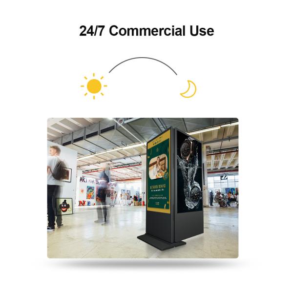 AD/Windows/Android Solution LCD Floor Stand Commercial Advertising Video Player for Indoor Digital Signage and Display