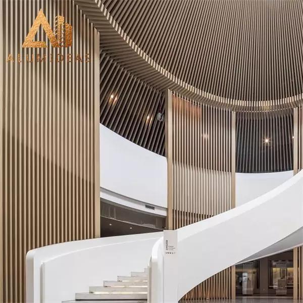 Aluminium baffle ceiling