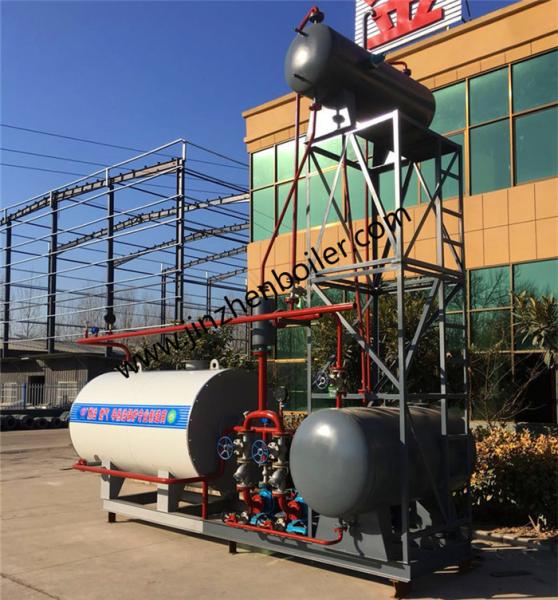 Caldeira térmica orgânica horizontal do óleo do portador de calor 1200KW para Derretimento-fundido linha não tecida e de Maskproduction