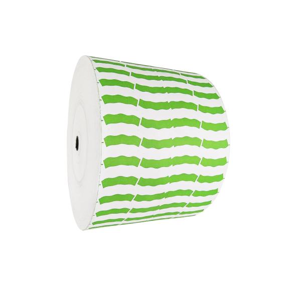 Green Color  Printed Paper Roll ,Width Of 835mm For 9 OZ Paper Cups