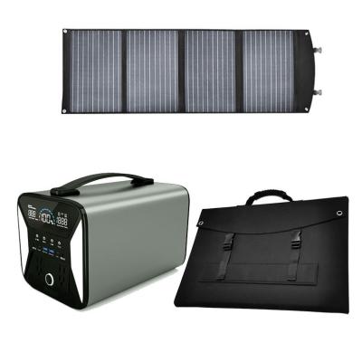 Sistema de energia solar impermeável que carrega o jogo dobrado flexível pequeno do painel solar da emergência do bloco 100w 200W