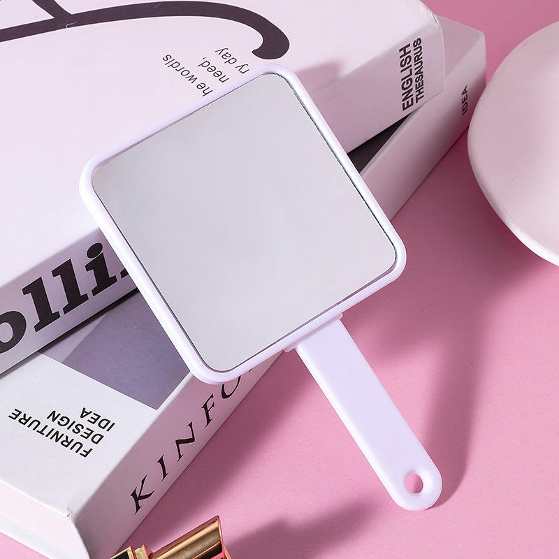 Plastic Sublimation Hand Mirror With Hair Comb Custom Cosmetic Makeup Portable Pocket Mirror