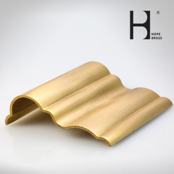 C38000 2% Lead Home Use Brass Profiles Extrusions Cunstomized Copper Alloy Extruding Profiles OEM ODM Manufacturer
