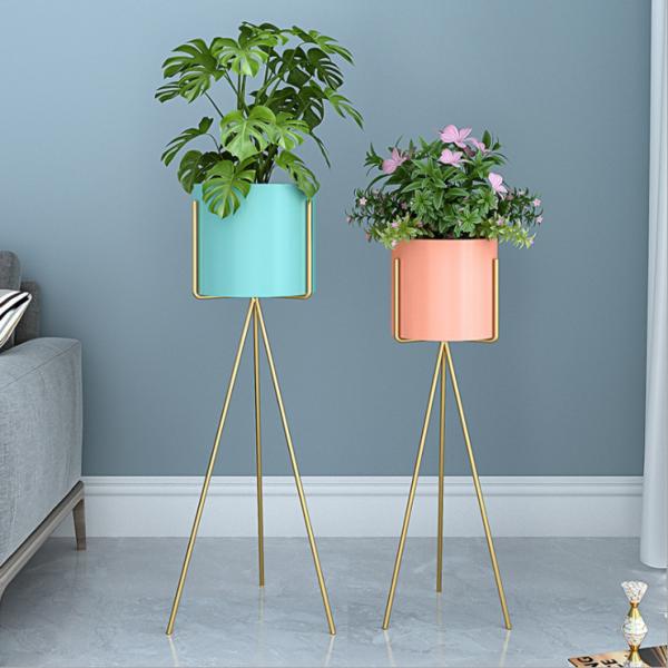 Nordic Round 30cm Diameter Metal Flower Stand