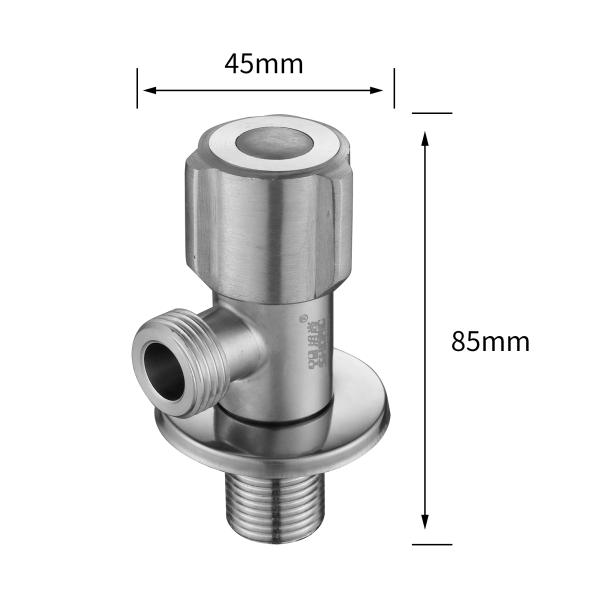 198g Single Handle Brushed 304 Stainless Steel Faucet for Hotels
