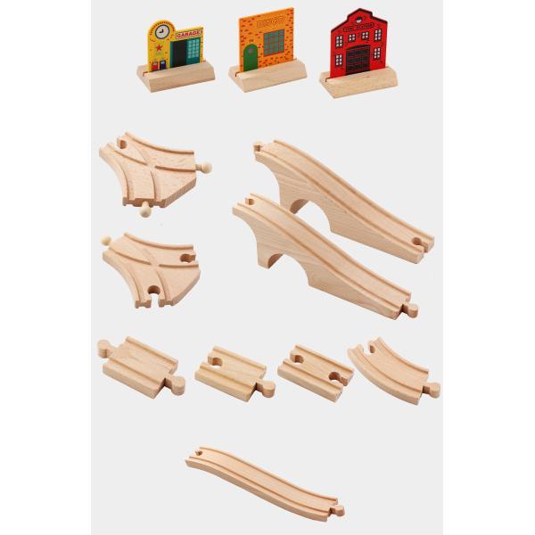 Mini Wooden 88pcs City Road Builder Wooden Board Game