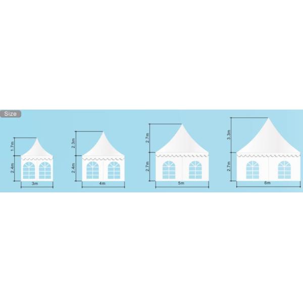 Новый дизайн наружного алюминиевого сплава небольшой PVC крышка пагода шатер для свадебной вечеринки цена дешевая
