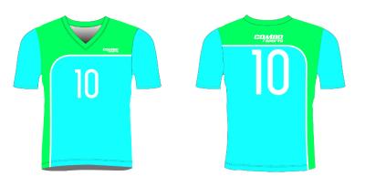 Jersey Top Soccer Teamwear Moisture Wicking 49cm Chest Short Sleeve