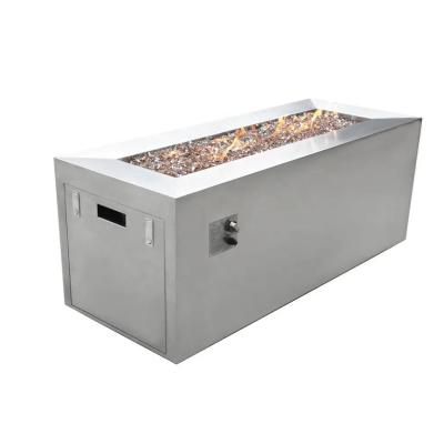 Fogo exteriores Pit Table For Backyard de aço inoxidável da Multi-função 304 retangulares