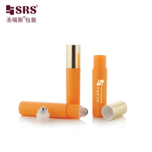 RPA-10ML Injection Custom Color Glossy Frosted Plastic PP PCR Roller Steel Ball Eye Serum Massage Bottle Container