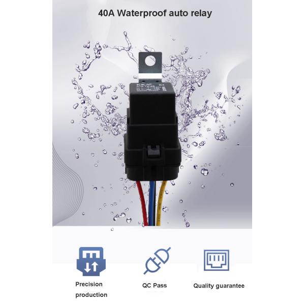 24Vdc 4 Pin 5Pin 5 Pin 24V 12V Auto Relay Waterproof With Socket