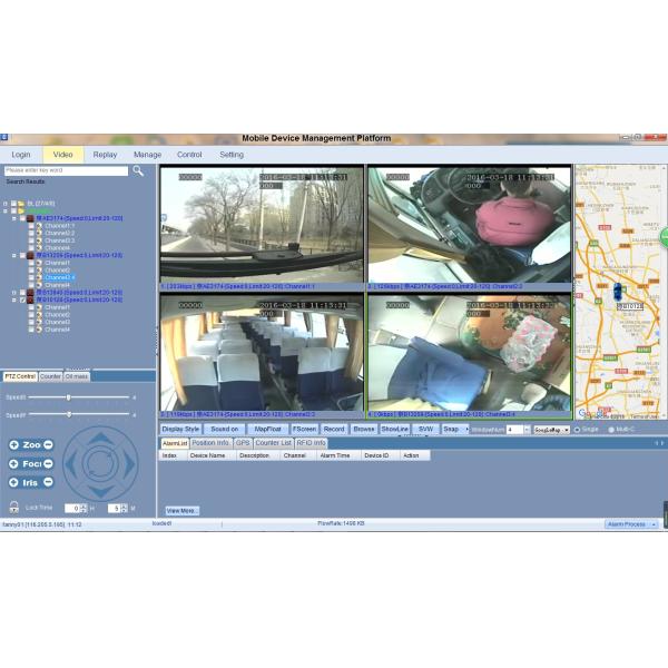 Макс 256GB удваивает камера карточки 720P MDVR 4 AHD SD и 3G GPS WIFI для вариантов