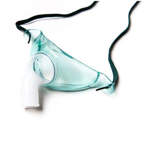 Adult PVC Clear Tracheostomy Mask with 360° Swiveling Connector, EO Sterilized Class II Medical Oxygen Mask
