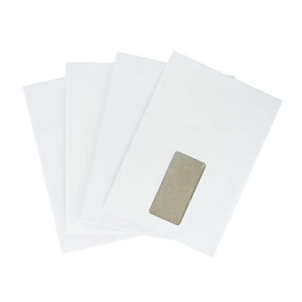 Brown/White Kraft Paper Self-adhesive Board Backed Window Envelopes for Promotion