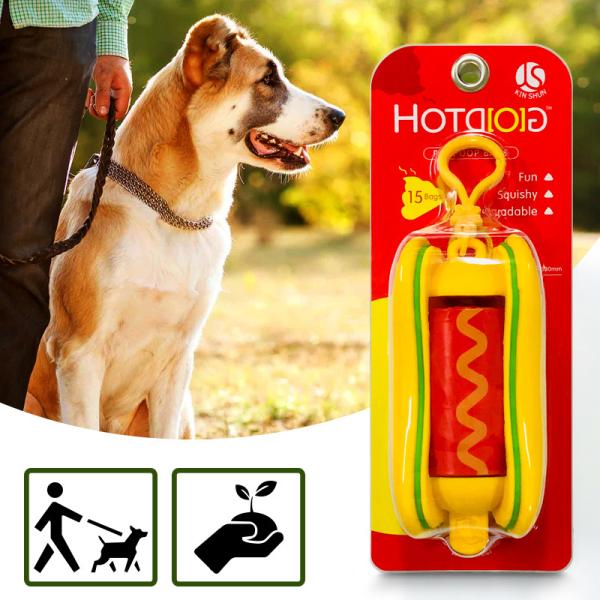 Biodegradable Pet Dog Waste Poop Bags On a Roll with Refills Dispenser Hot Sale Custom EPI  Leak Proof Dog Poop Bag