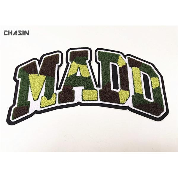 Customized Chenille Patch Logo Felt Embroidery Camouflage Patches