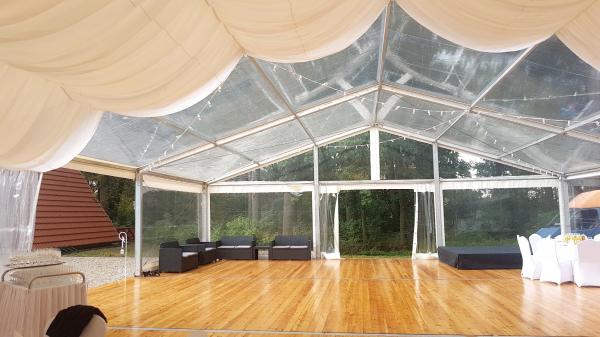 Aluminium Structure Church Tents Clear Span Large Space White Transparent Cover