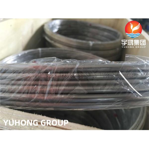 Tubo de bobina sin costura de acero inoxidable ASTM A269 TP316L para intercambiador de calor