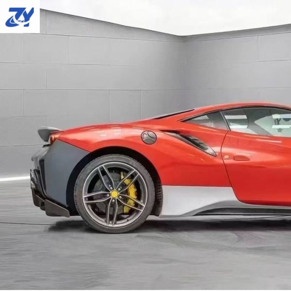 Upgraded P-type car modified body kit 2012-2018 new dry carbon fiber parts 488 suitable for Ferrari's original standard bump