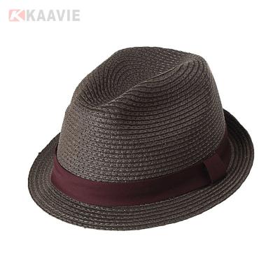 Customized 58cm Plain Straw Panama Hat Womens Beach Straw Hats For Sun Protection