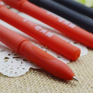 Gel pen,Promotional gel-ink pen with cap,black rubber gel-ink pen,