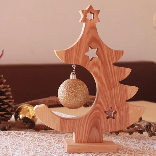 Arbre de Noël en bois Décoration de Noël Décoration en bois