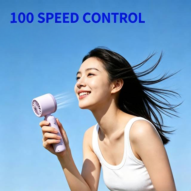 Handheld Cooling Fan 3.6W Adjustable Speed USB Powered Cooling Fan