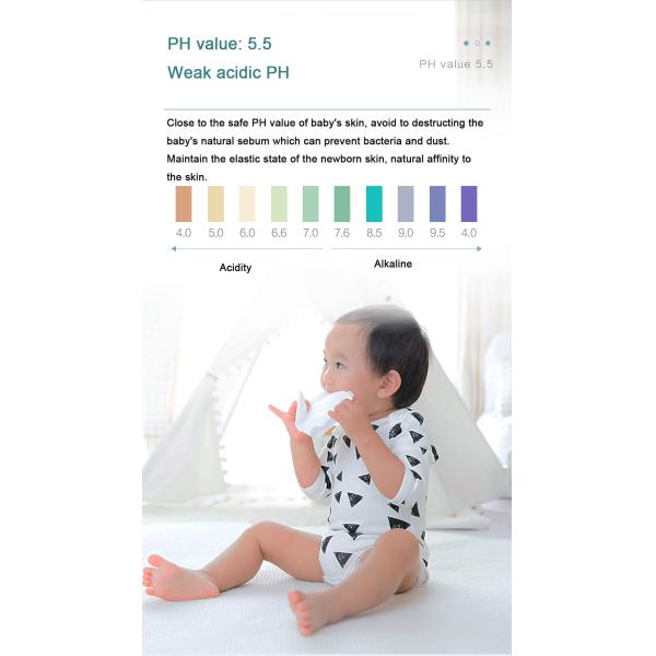 Alcohol Free Baby Cleaning Wipes Spunlace Material For Sensitive Newborn Skin
